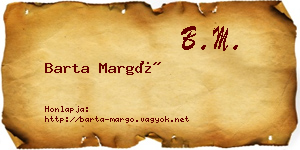 Barta Margó névjegykártya